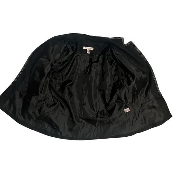 JM Collection Petite 3/4 Sleeve 100% Linen Black Beaded Blazer Jacket Size 10 P - Picture 6 of 13